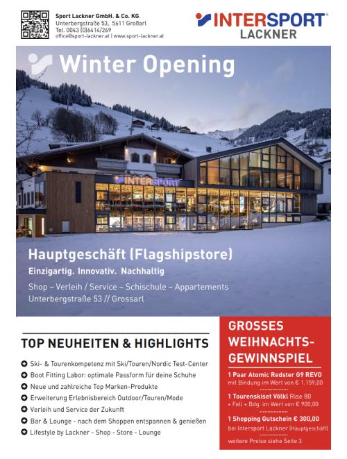 Intersport Lackner Winter Opening 2025/2026
