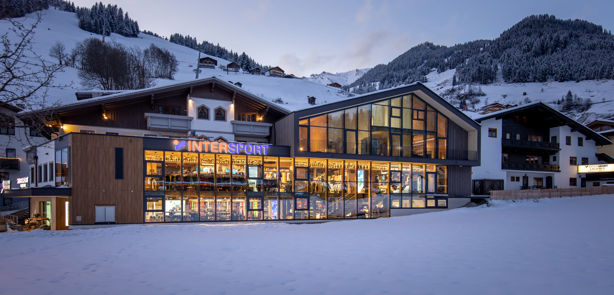 Flagshipstore im Winter