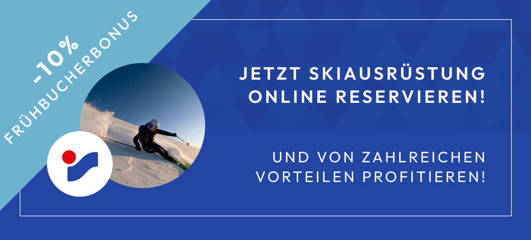 Skiausrüstung online leihen