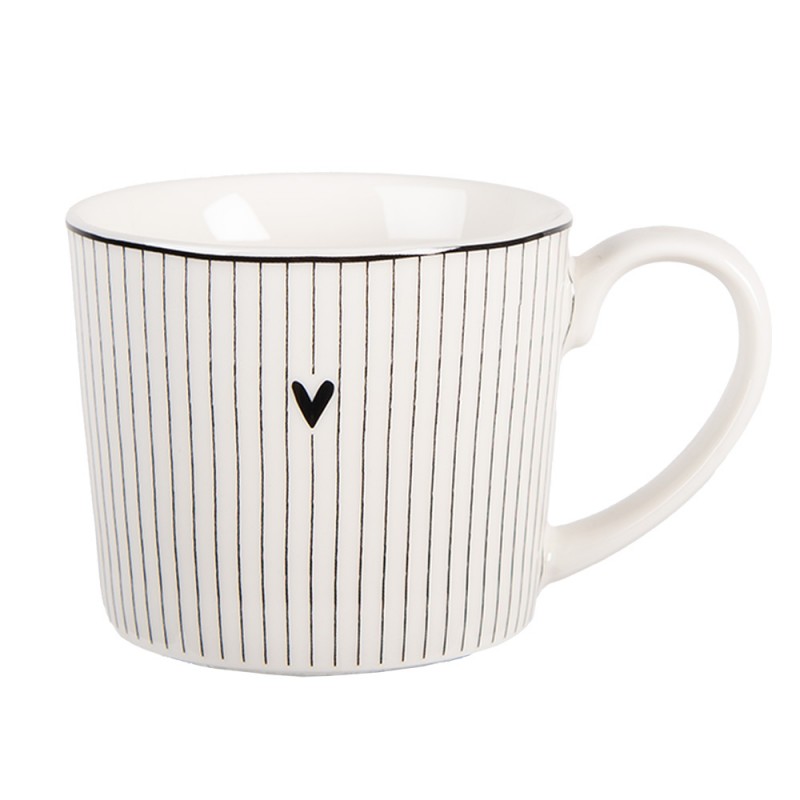 >>Tasse 275 ml Weiß Porzellan Herz<<
